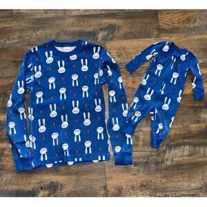 Matching Adult PJ Top and Baby Zip Up Footie by HANNA ANDERSSON (XS/3-6m)